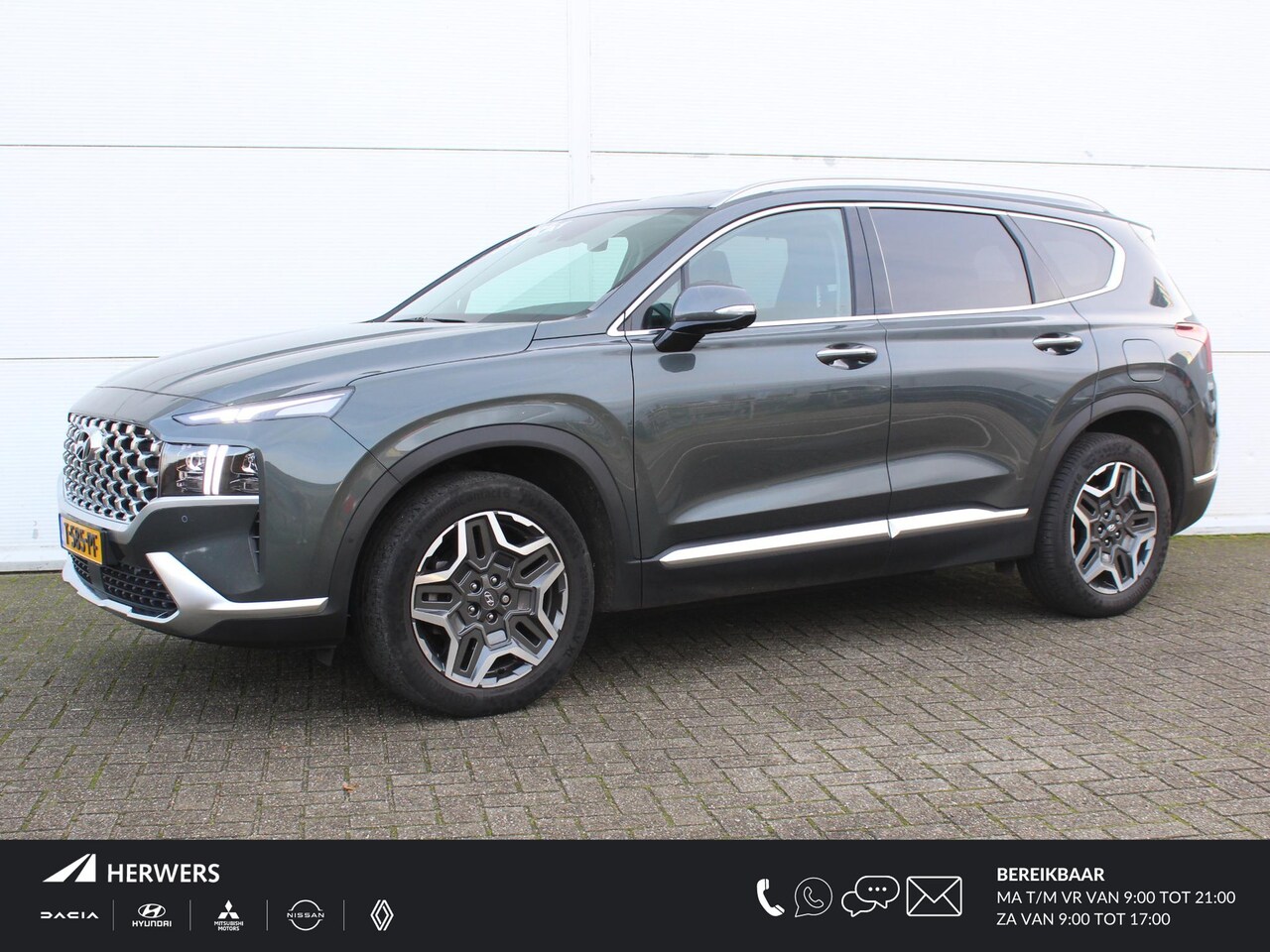 Hyundai Santa Fe - 1.6 T-GDI HEV Premium 7p. / Lederen Bekleding / Navigatie + Apple Carplay/Android Auto / V - AutoWereld.nl