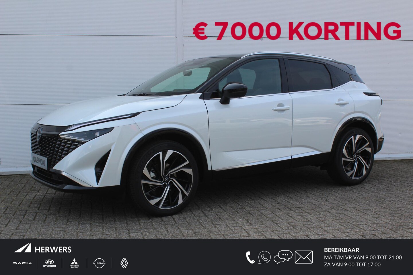 Nissan Qashqai - 1.3 MHEV Xtronic Tekna Plus * € 7.000,- Korting */ Uit Voorraad Leverbaar / Navigatie + Ap - AutoWereld.nl