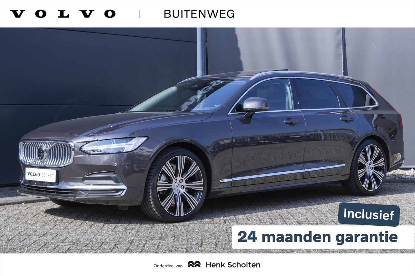 Volvo V90 - B5 Automaat Plus Bright | Panoramadak | 360º camera | Parkeerverwarming | 20'' Lichtmetale - AutoWereld.nl