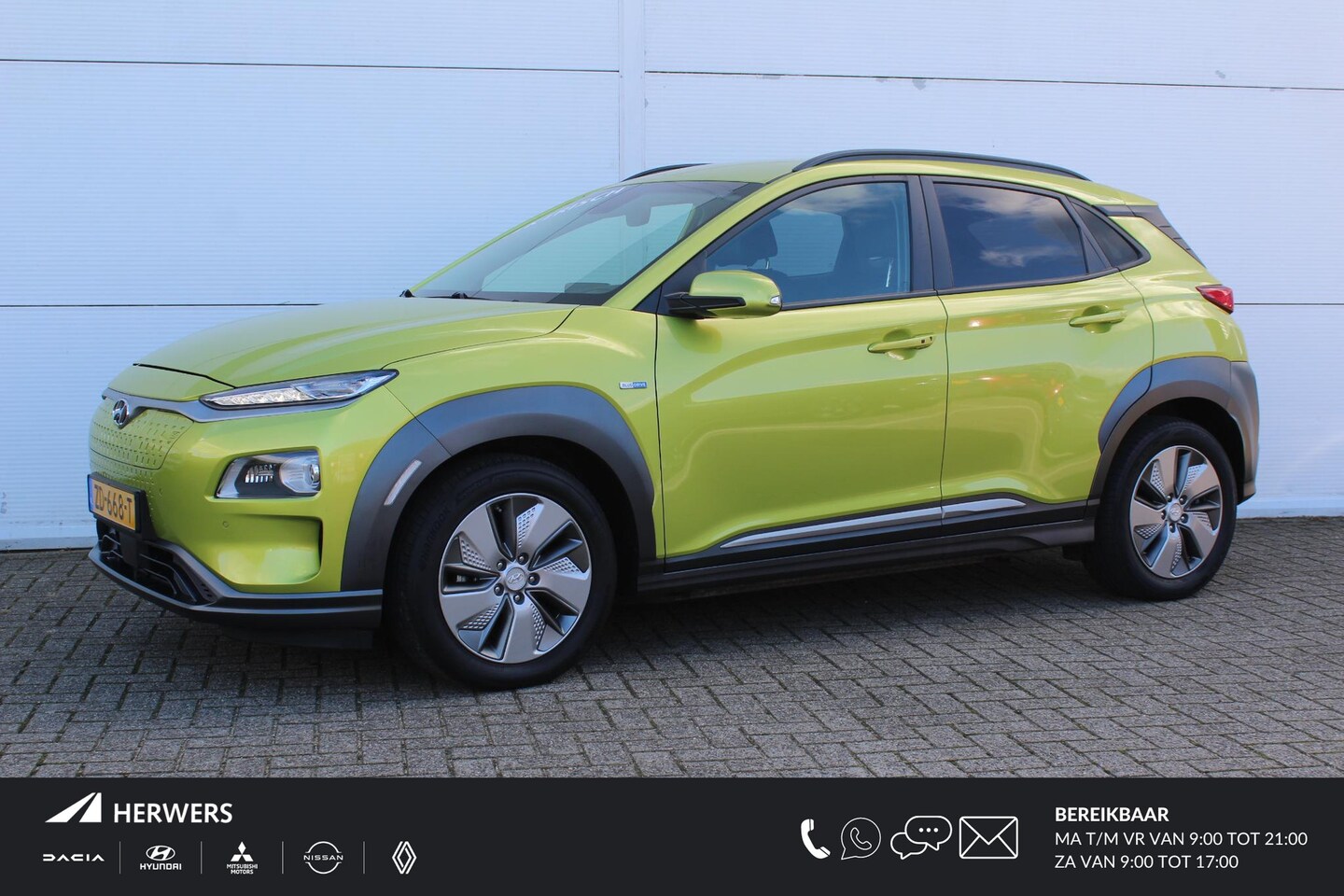 Hyundai Kona Electric - EV Premium 64 kWh / Private Lease vanaf €425,- / Navigatie + Apple Carplay/Android Auto / - AutoWereld.nl