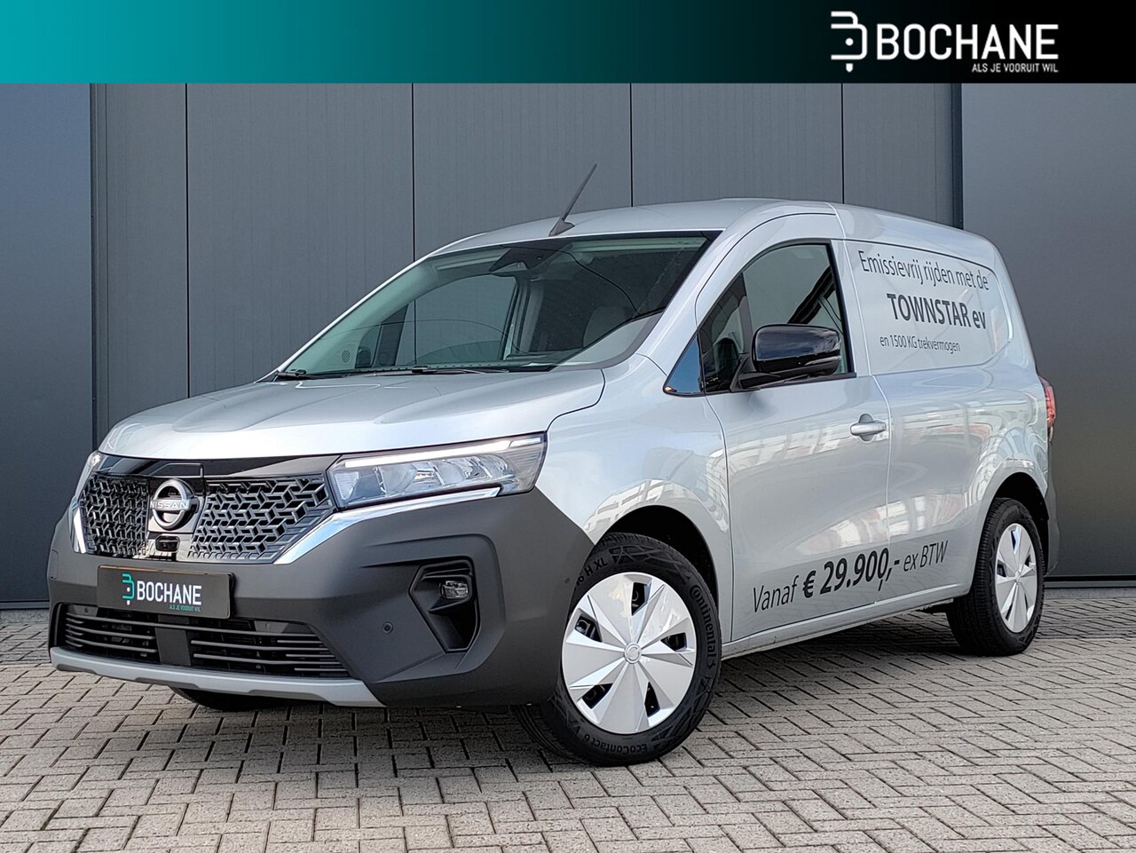 Nissan Townstar - 45 kWh L1 Tekna |Trekhaak| Houten vloer| Cruise control| Lederen bekleding| - AutoWereld.nl