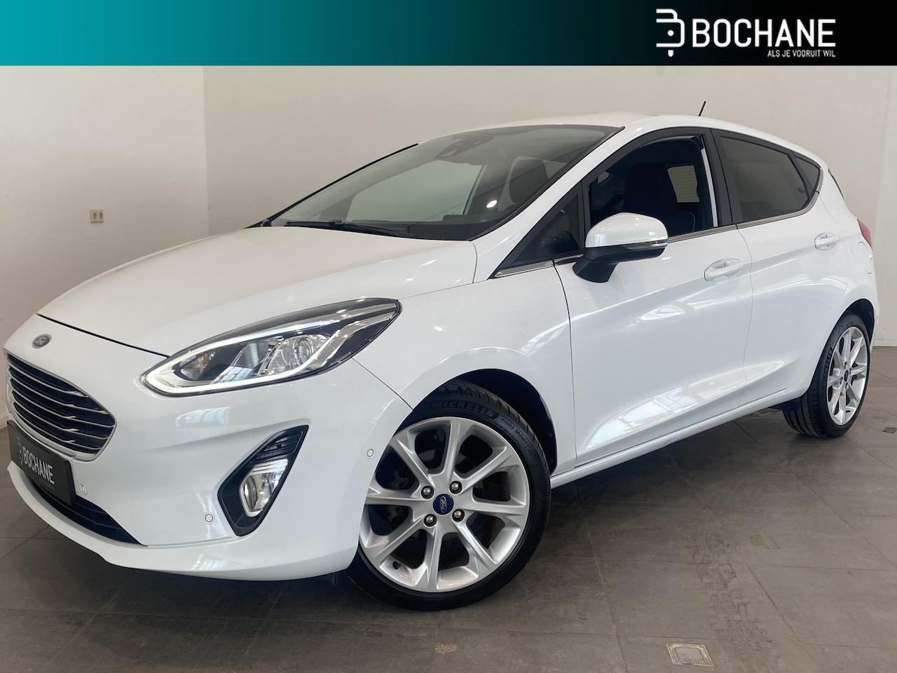 Ford Fiesta - 1.0 EcoBoost 100 Titanium Automaat | CLIMA | CRUISE | NAVI | CAMERA | V+A PDC | LINE ASSIS - AutoWereld.nl