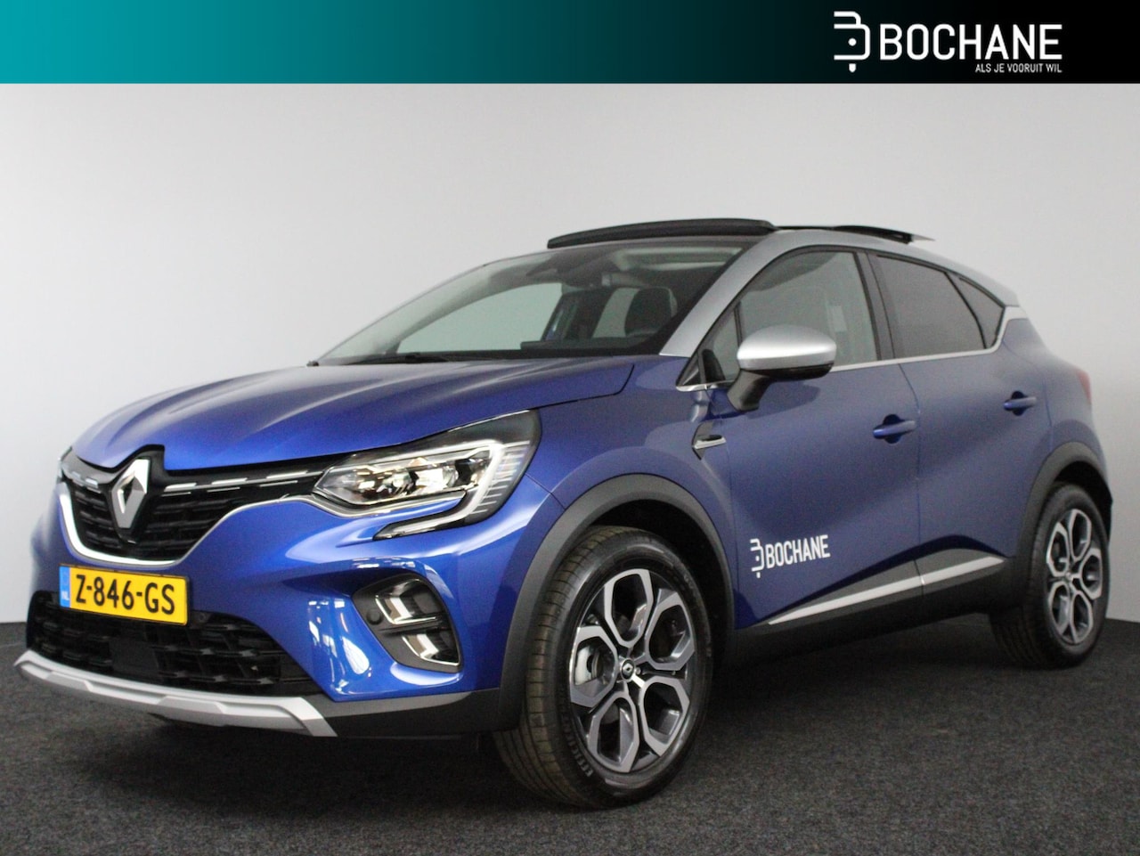 Renault Captur - 1.0 TCe 90 techno | BOSE | Navi 9,3" | Clima | Adaptieve cruise | Pandodak | LM velgen 18" - AutoWereld.nl