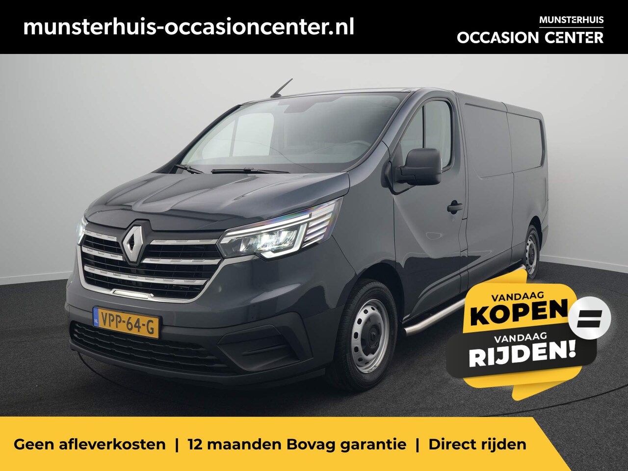 Renault Trafic - 2.0 dCi 130 T30 L2H1 Comfort - Trekhaak - Sidebars - AutoWereld.nl