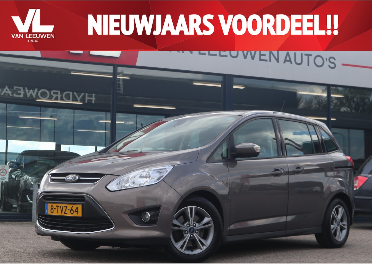 Ford Grand C-Max - 1.0 Edition | APK 23-10-2025 | Cruise | Airco | Navi - AutoWereld.nl