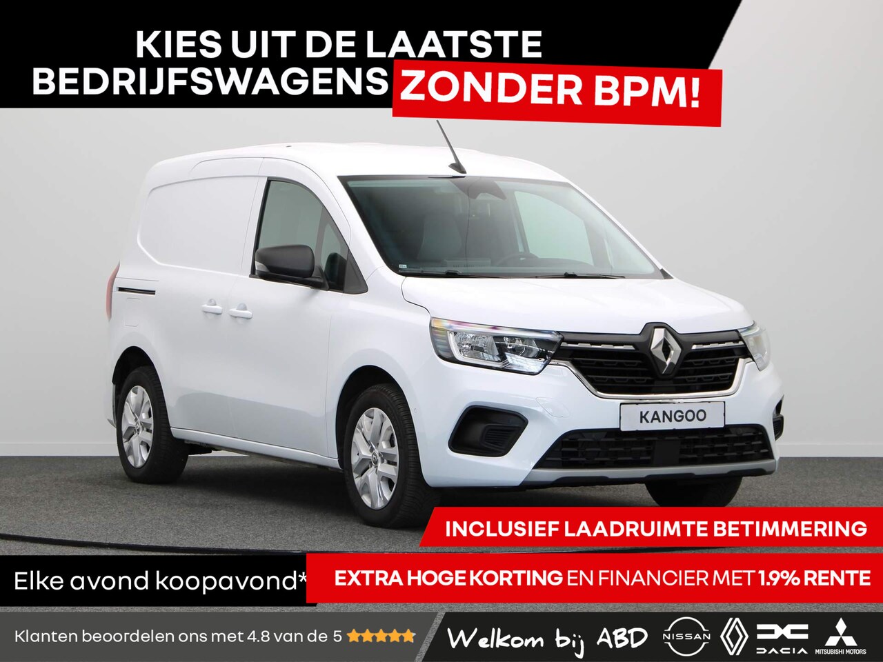 Renault Kangoo - 1.5 Blue dCi 95pk Luxe L1 | Achterdeuren met ramen | Trekhaak | Handsfree card | - AutoWereld.nl