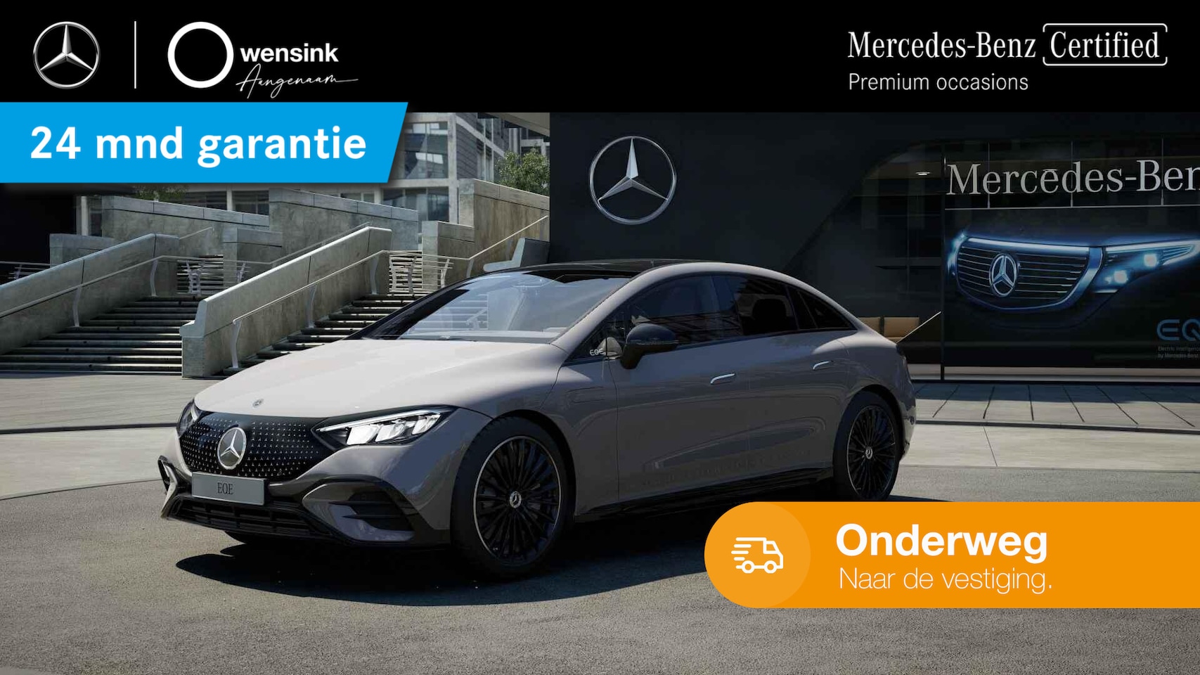 Mercedes-Benz EQE - 350 AMG Line 89 kWh | Luchtvering | Panoramadak | Burmester | 21" lichtmetalen velgen | - AutoWereld.nl