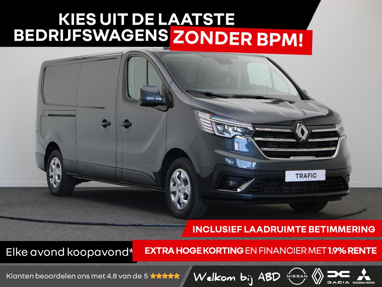 Renault Trafic E-Tech - T29 L2H1 Comfort 52 kWh | Volledig elektrisch | Parkeersensoren rondom | Achteruitrijcamer - AutoWereld.nl