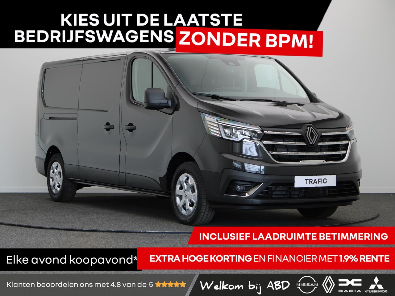 Renault Trafic - 2.0 dCi 150 EDC T30 L2H1 Advance | Trekhaak | Laadruimtepakket | Achteruitrijcamera | Vier - AutoWereld.nl