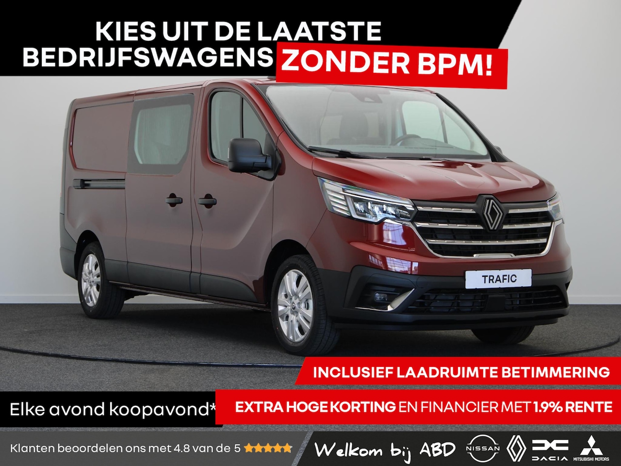 Renault Trafic - 2.0 Blue dCi 130pk T29 L2H1 Advance DC | Trekhaak | Achteruitrijcamera | 17" LMV | - AutoWereld.nl