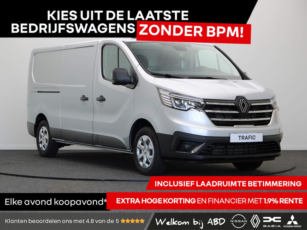 Renault Trafic - 2.0 dCi 150 EDC T30 L2H1 Advance | Trekhaak | Laadruimtepakket | Achteruitrijcamera | Vier - AutoWereld.nl