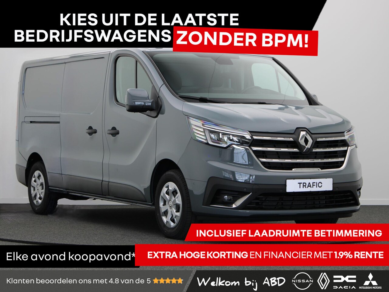 Renault Trafic E-Tech - T29 L2H1 Comfort 52 kWh | Volledig elektrisch | Parkeersensoren rondom | Achteruitrijcamer - AutoWereld.nl