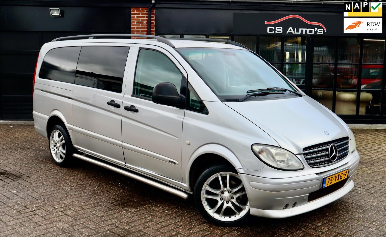 Mercedes-Benz Vito - V6|dubbel cabine|lang|automaat|leer|airco|cruise.control|brabus - AutoWereld.nl