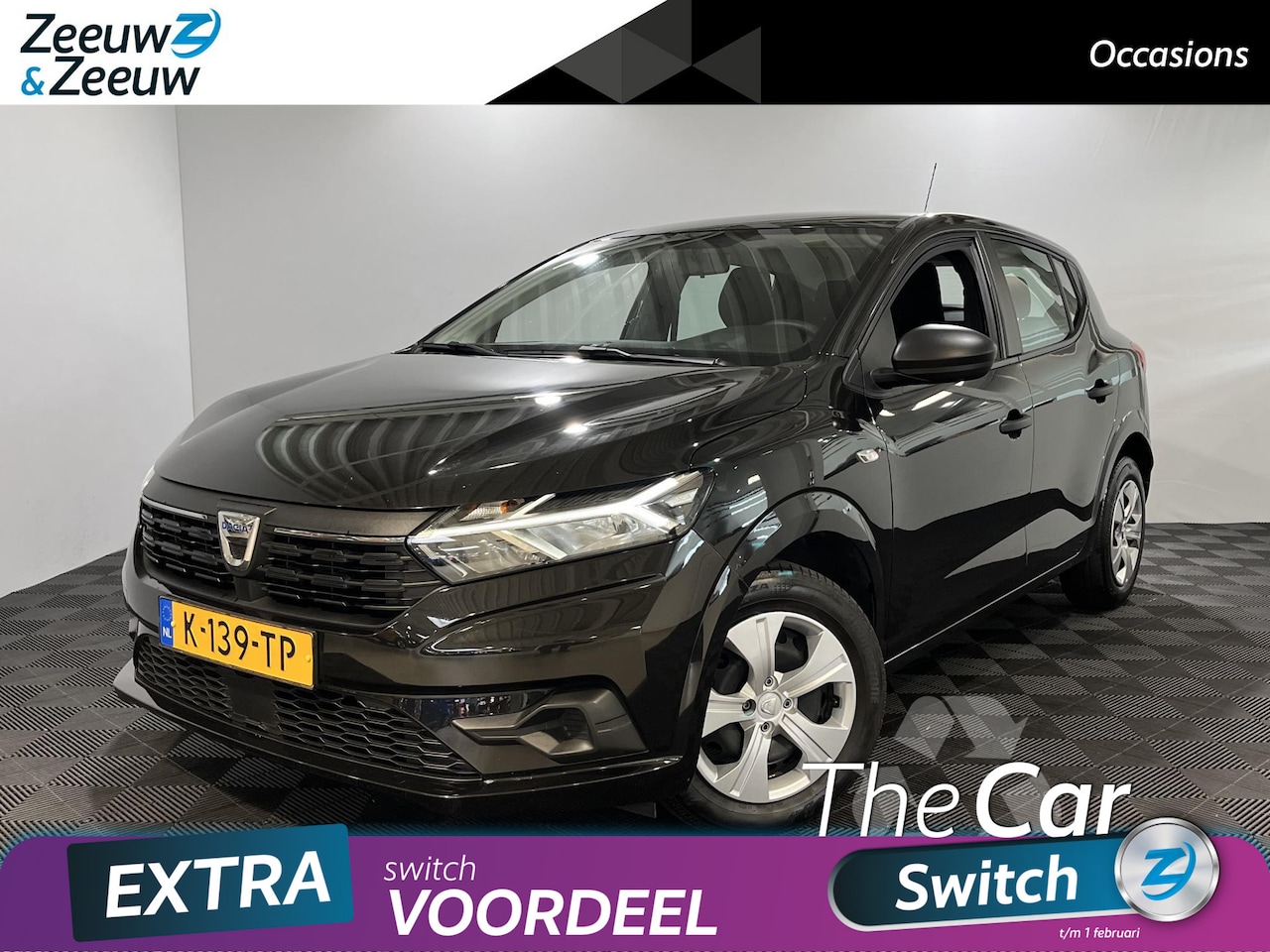 Dacia Sandero - 1.0 - 90PK TCe Essential *1e eigenaar*Bluetooth*Airco*Cruise Control*Dealer Onderhouden! - AutoWereld.nl