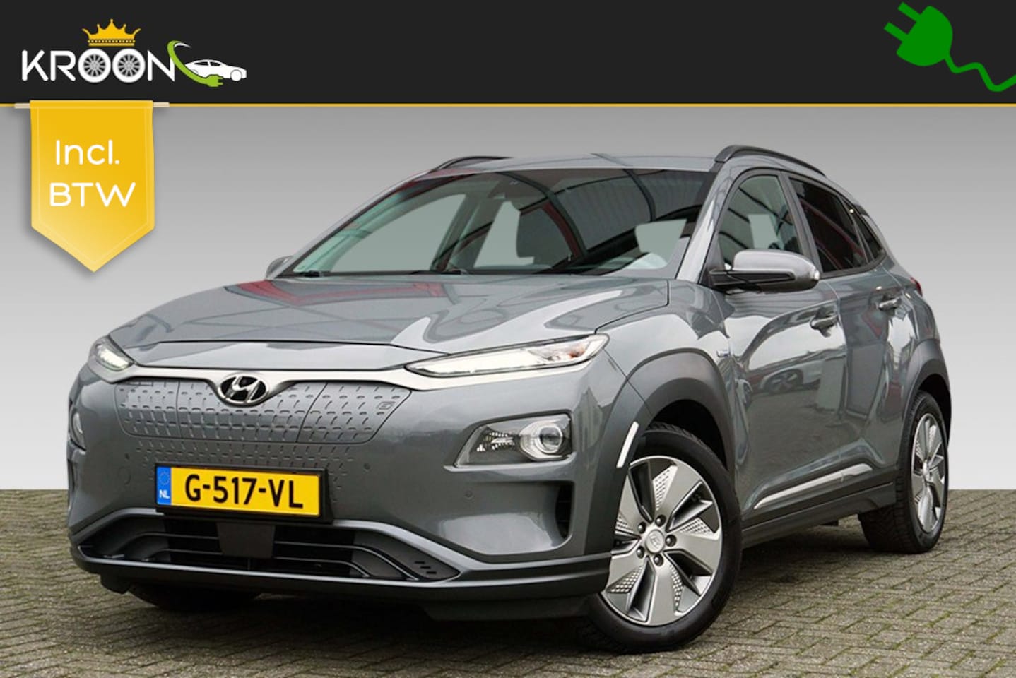 Hyundai Kona Electric - EV Premium 64kWh SOH 97% ACC - AutoWereld.nl