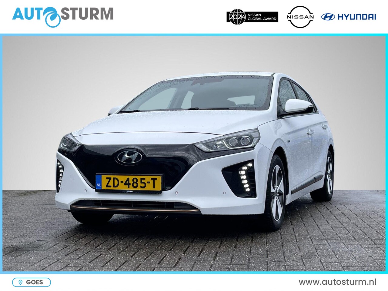 Hyundai IONIQ - Premium EV *€2.000 SUBSIDIE MOGELIJK!* | Schuif-/Kanteldak | Leder | Geheugenstoel | Stuur - AutoWereld.nl