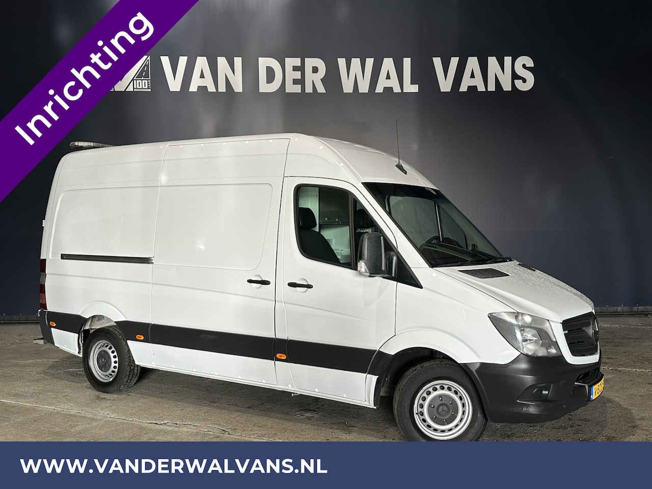 Mercedes-Benz Sprinter - 316 CDI 164pk L2H2 inrichting Euro6 Airco | 2800kg trekhaak | Cruisecontrol Parkeersensore - AutoWereld.nl