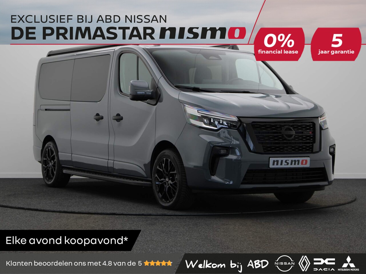 Nissan Primastar - 2.0 dCi 130pk L2H1 Nismo+ dubbel cabine | 0% Financial lease | 5 jaar fabrieksgarantie | - AutoWereld.nl