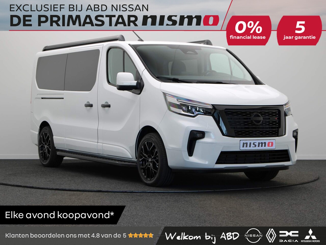 Nissan Primastar - 2.0 dCi 170pk DCT L2H1 Nismo+ dubbel cabine | 0% Financial lease | 5 jaar fabrieksgarantie - AutoWereld.nl