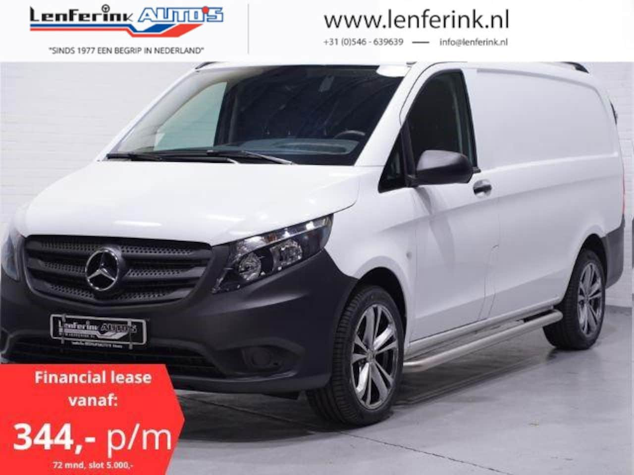 Mercedes-Benz Vito - 114 CDI 136 pk Lang Airco, 18" LMV, Cruise Control Laadruimte Pakket, Dakrails, 3-Zits - AutoWereld.nl