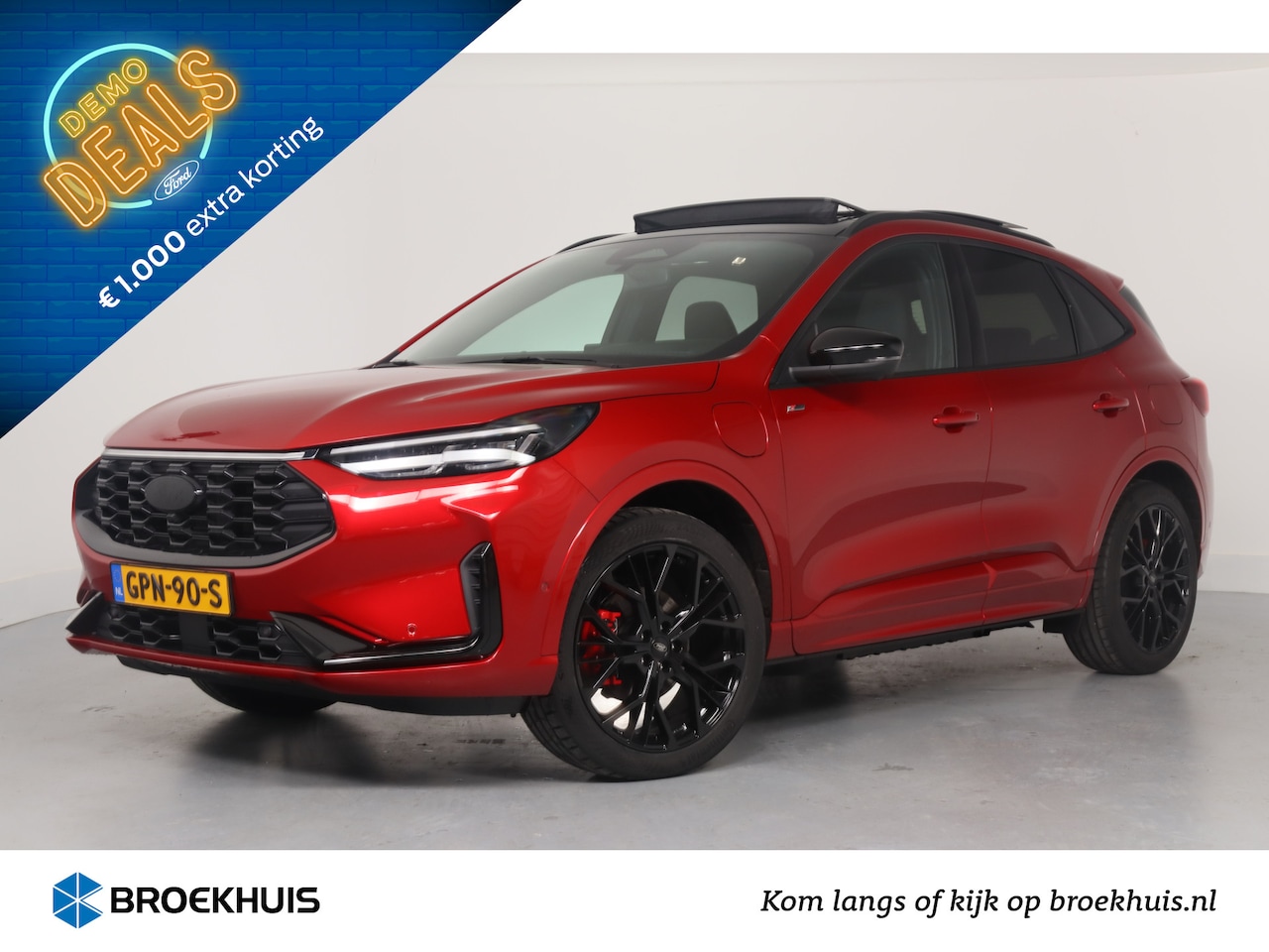 Ford Kuga - 2.5 PHEV ST-Line X Black Pack | Wegklapbare Trekhaak | Panoramadak | Technology Pack | Win - AutoWereld.nl