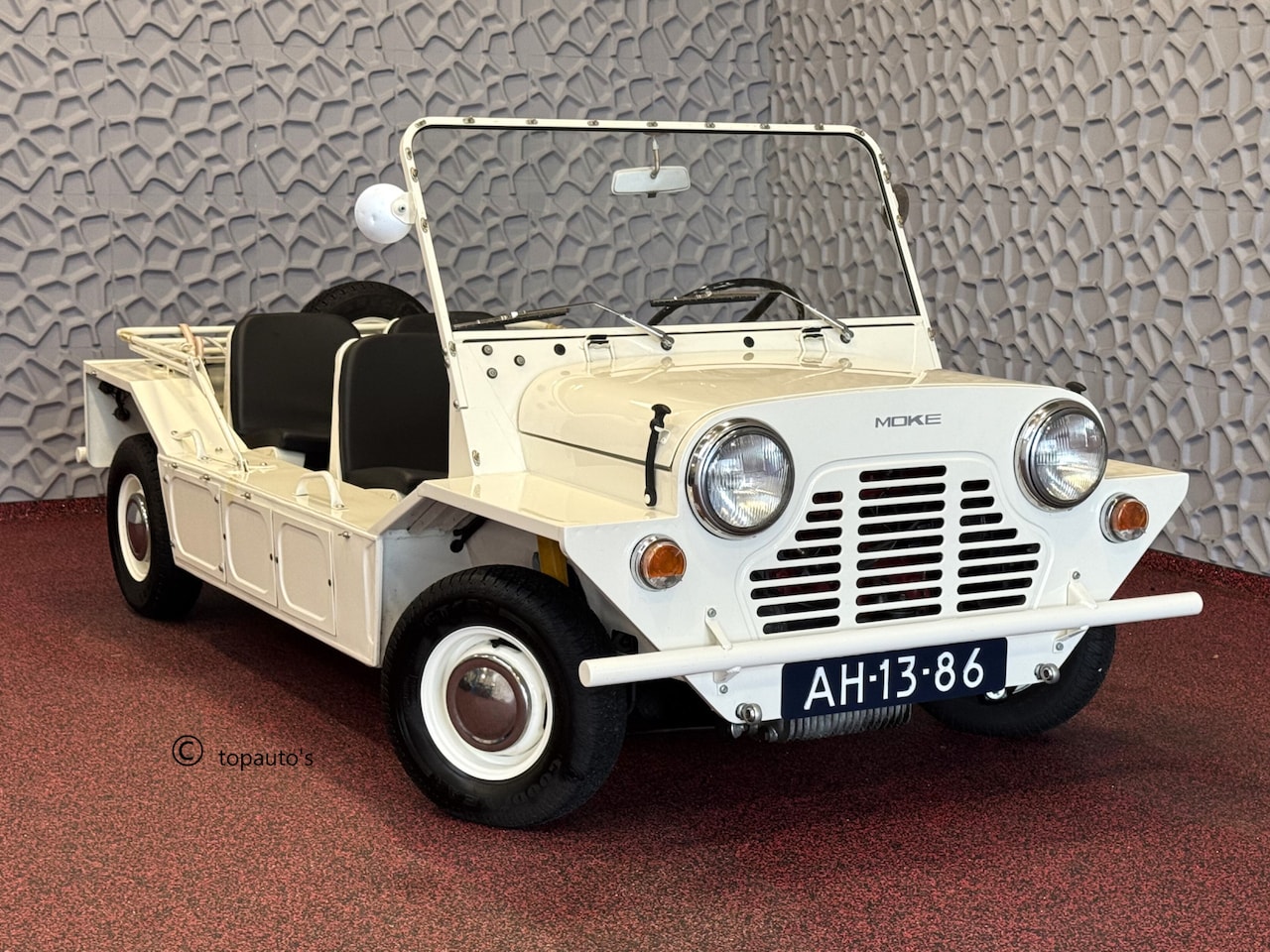 MINI Cabrio - Morris MOKE 1968 OriginalUK/Fullyrestored/Documentation/Fulldocumentation - AutoWereld.nl