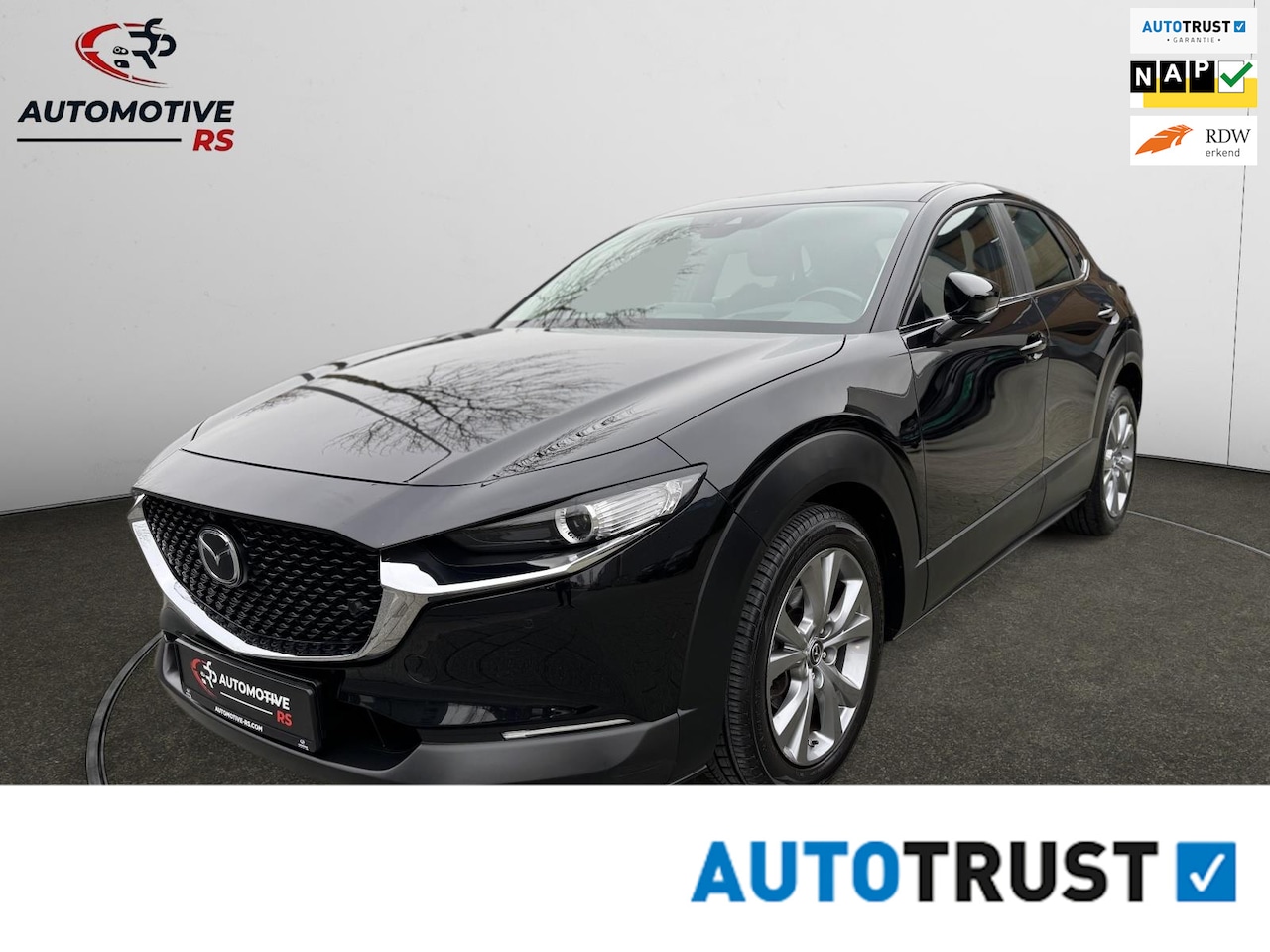 Mazda CX-30 - 2.0 e-SkyActiv-X M Hybrid Sportive Aut. 360° Navi HUD ACC Stoelverwarming Stuurverwarming - AutoWereld.nl