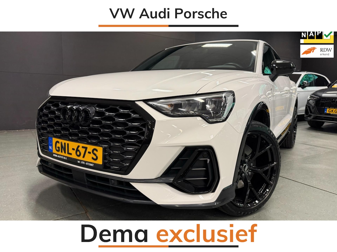 Audi Q3 Sportback - 45 TFSI e S Edition 20''RS BLACK-LINE NAVI/LED/LEDER/DAB/PDC/ECC/// - AutoWereld.nl