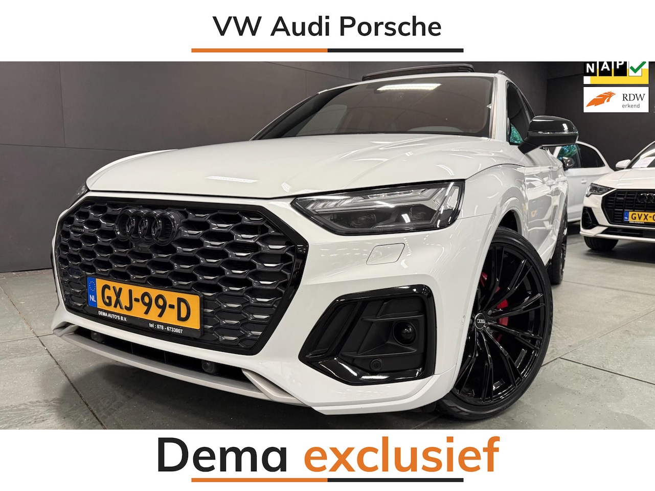 Audi Q5 SQ5 Sportback - 55 TFSI e 22'' BLACK-LINE 3XS-LINE PANO/B&O/V-COCKPIT/DAB/SFEERVERLICHTING/// - AutoWereld.nl