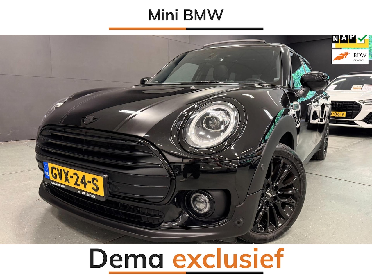 MINI Clubman - 1.5 One COOPER BLACK-LINE PANO/H-KARDON/DAB/CAM/LEDER/CARPLAY/// - AutoWereld.nl