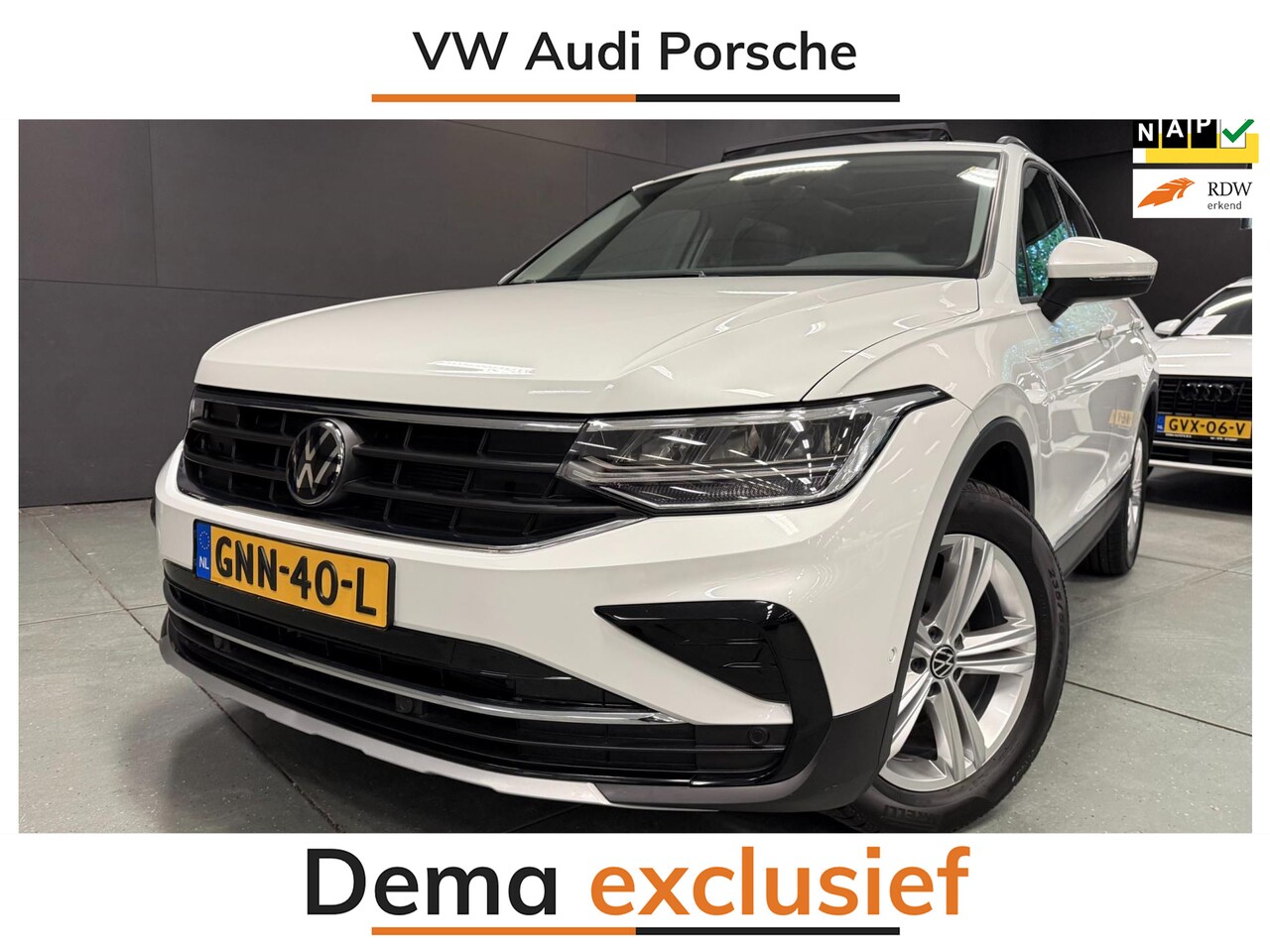 Volkswagen Tiguan - 1.5 TSI COMFORTLINE PANO/NAVI/LEDER/ECC/PDC/CRUISE/// - AutoWereld.nl