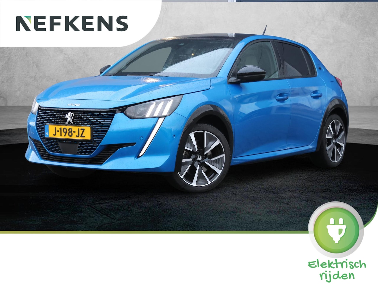 Peugeot e-208 - GT 50kWh (1ste eig./Glazendak/FASE 3!!/Camera/LED/Keyless/Dodehoekdetectie/NAV.) - AutoWereld.nl