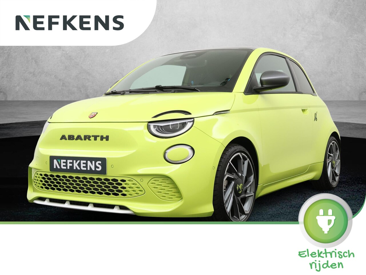 Abarth 500e - Turismo 42 kWh 155 pk Automaat | Navigatie | Licht Metalen Velgen 18"| Lederen/Alcantara B - AutoWereld.nl