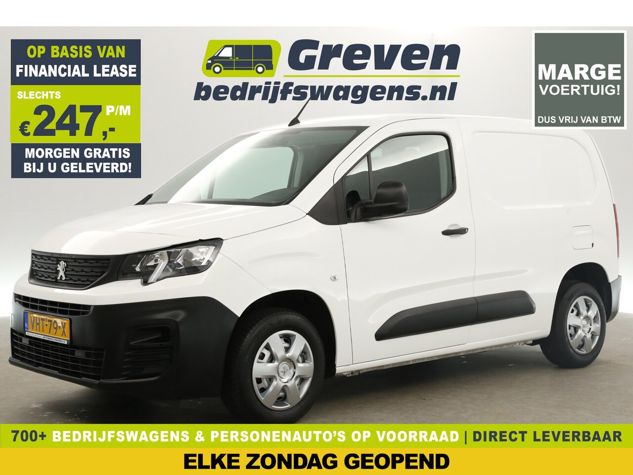 Peugeot Partner - 1.5 BlueHDI L1H1 | Marge | Airco Elektrpakket Bluetooth Schuifdeur - AutoWereld.nl