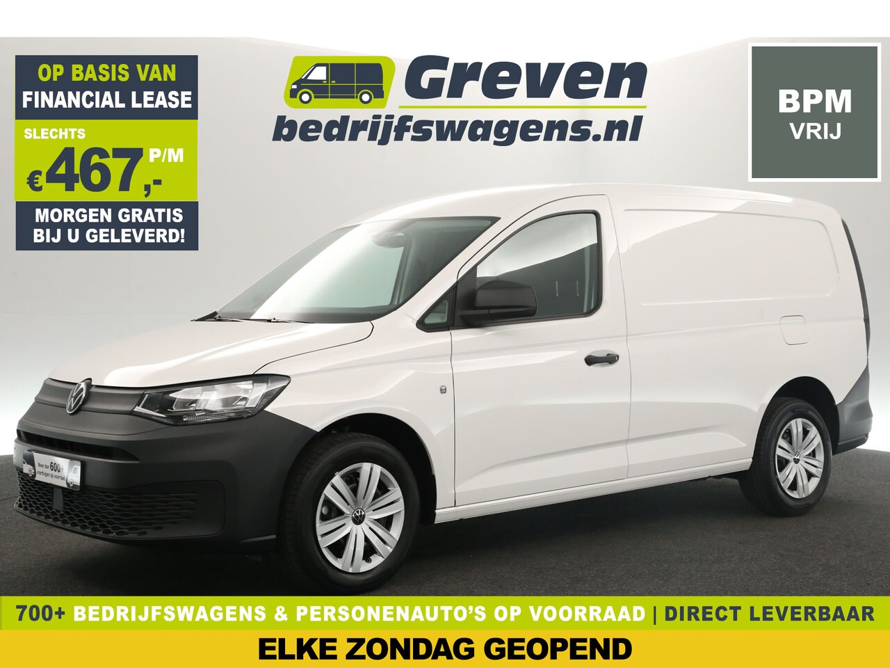 Volkswagen Caddy Cargo Maxi - 2.0 TDI L2H1 NIEUW | 123PK | Clima Cruise Carplay PDC Elektrpakket Licht&Zicht Pakket - AutoWereld.nl