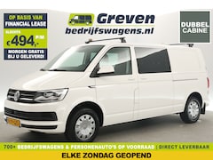 Volkswagen Transporter - 2.0 TDI L2H1 150PK Dubbele Cabine Automaat 5 Pers 2xSchuifdeur Airco Cruise Carplay Navi P