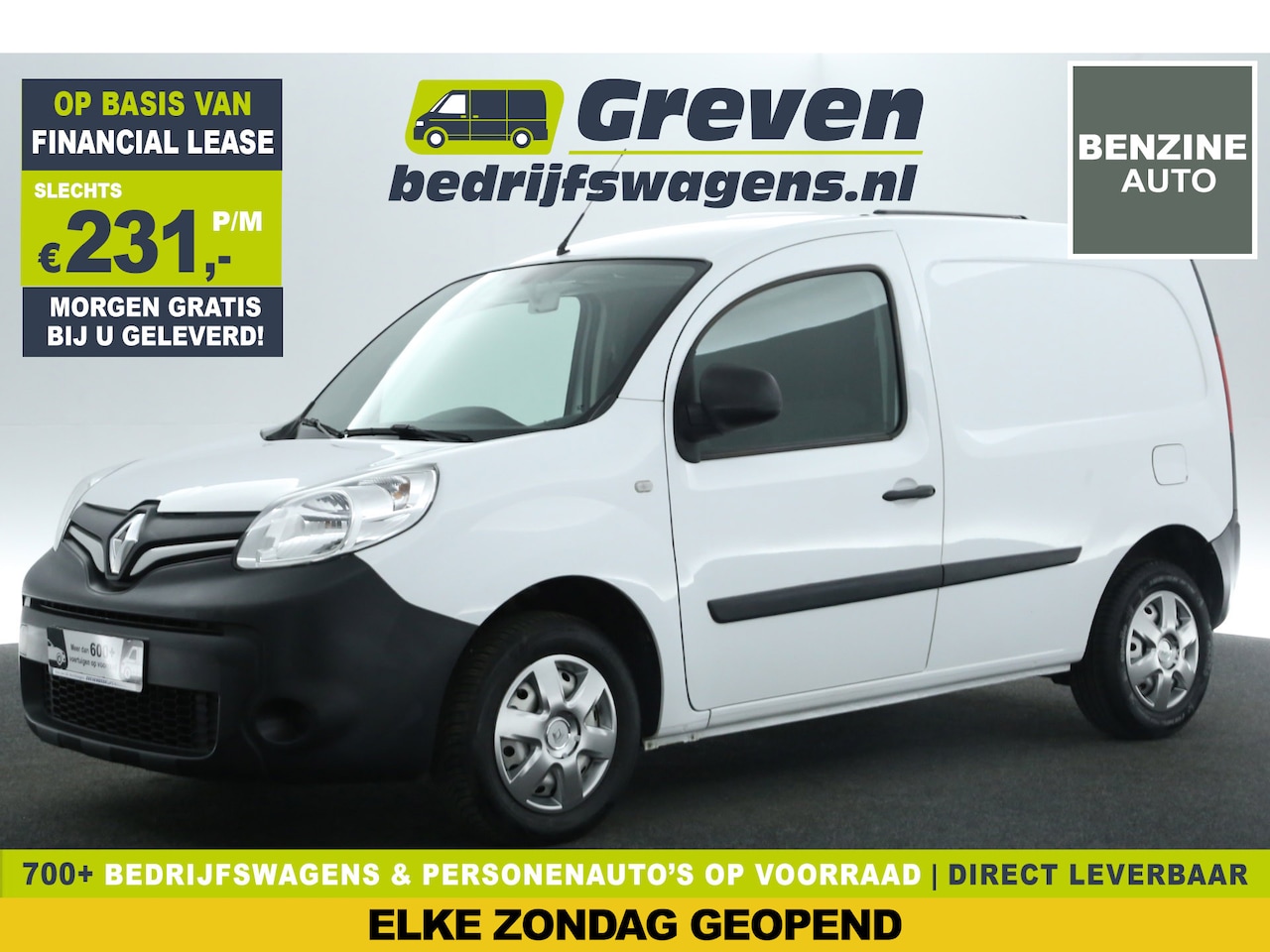 Renault Kangoo - 1.2 TCe L1H1 Marge l Benzine | Airco Parkeersensoren Elektrpakket Schuifdeur - AutoWereld.nl