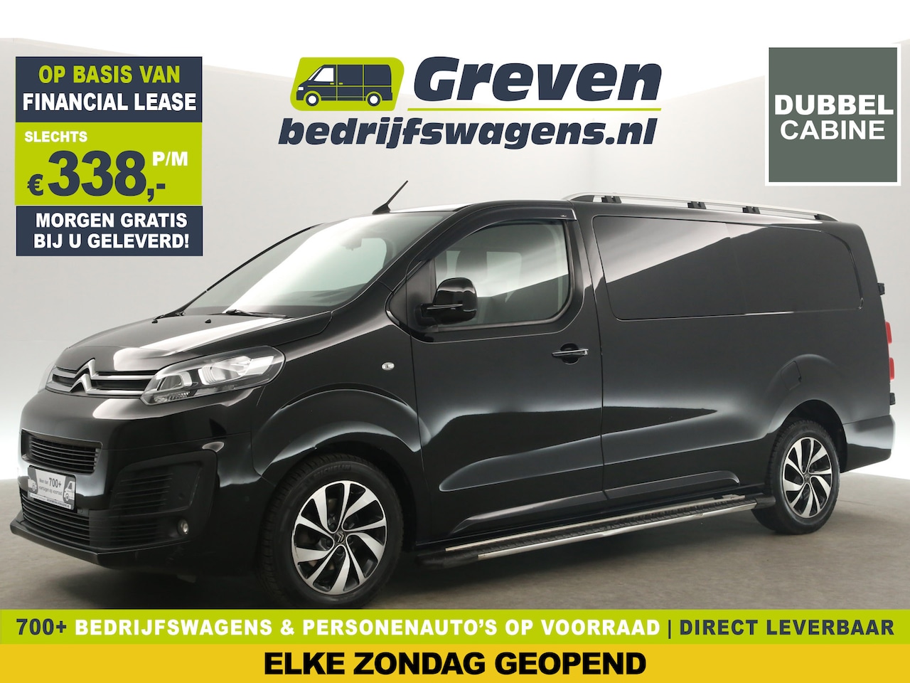 Citroën Jumpy - 2.0 BlueHDI L3H1 Automaat Dubbele Cabine Airco Camera 6 Persoons Carplay Cruise Navi PDC 1 - AutoWereld.nl