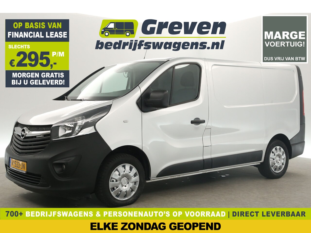 Opel Vivaro - 1.6 CDTI L1H1 Marge Airco Cruise Camera Navigatie Parkeersensoren LED Elektrpakket Schuifd - AutoWereld.nl