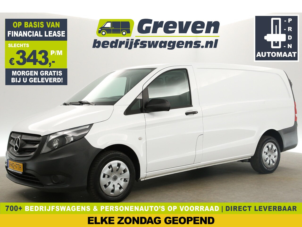 Mercedes-Benz Vito - 114 CDI Lang Automaat Airco Cruise 3 Persoons Stoelverwarming Elektrpakket Schuifdeur - AutoWereld.nl