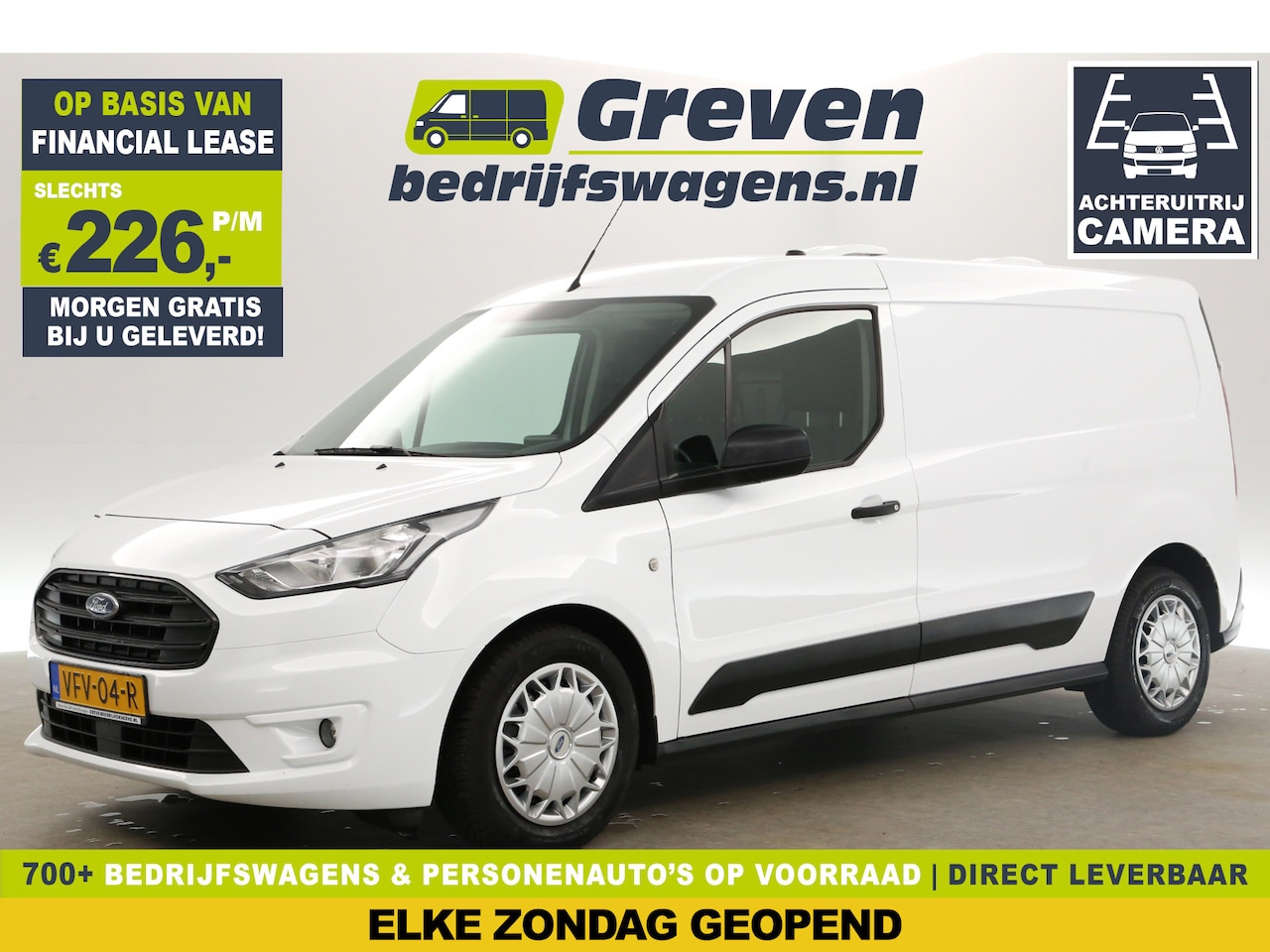 Ford Transit Connect - 1.5 EcoBlue L2H1 100PK Airco Camera Cruise Carplay Navigatie Parkeeersensoren Elektrpakket - AutoWereld.nl