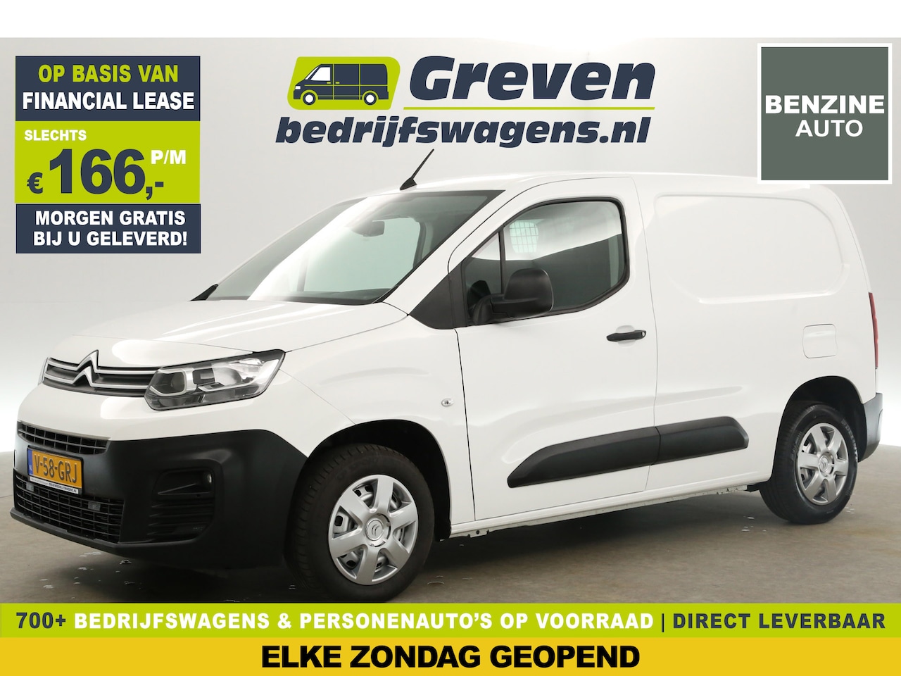 Citroën Berlingo - 1.2 PureTech BENZINE | Airco Cruise Parkeersensoren Elektrpakket Schuifdeur - AutoWereld.nl