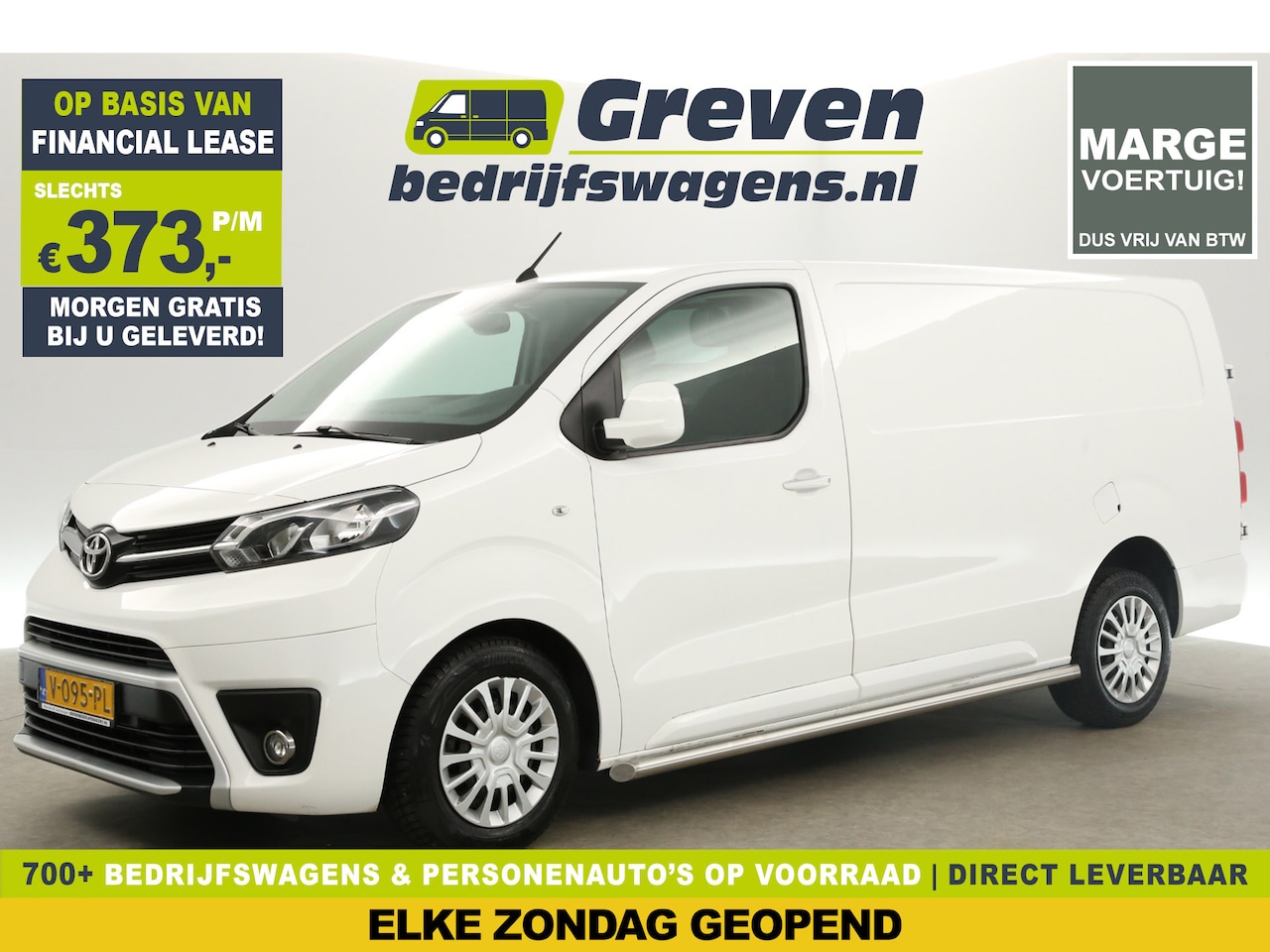 Toyota ProAce - 2.0 D-4D L3H1 | Marge | 177PK Automaat Airco Cruise Navigatie PDC Elektrpakket Sidebars Sc - AutoWereld.nl