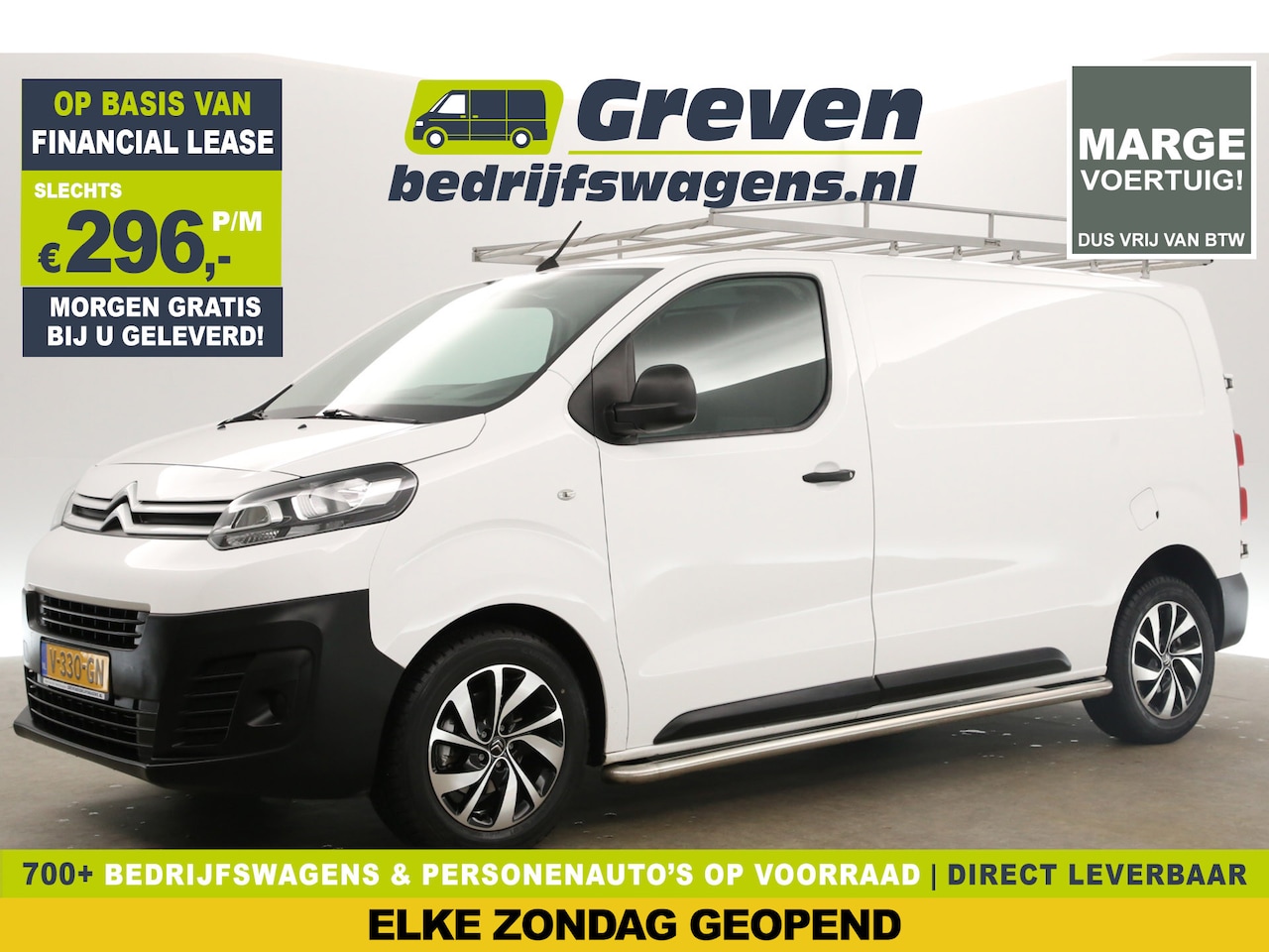 Citroën Jumpy - 2.0 BlueHDI L2H1 Marge | Airco Cruise PDC 3 Persoons Imperiaal 17''LMV Elektrpakket Trekha - AutoWereld.nl