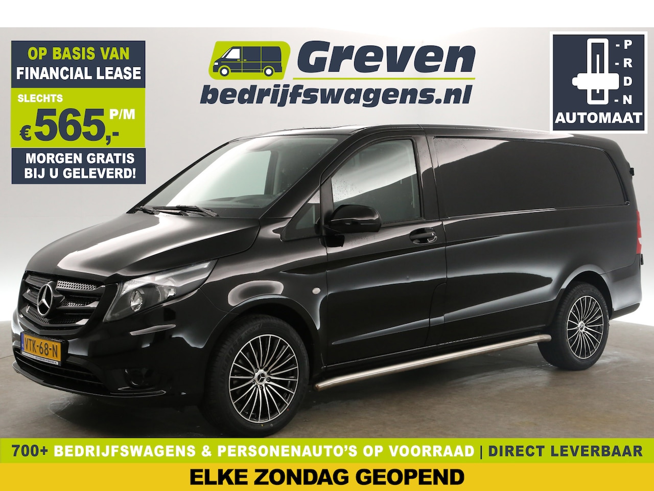 Mercedes-Benz Vito - 114 CDI Lang 136PK Automaat Airco Cruise Camera Carplay 18"LMV 3 Persoons Elektrpakket - AutoWereld.nl