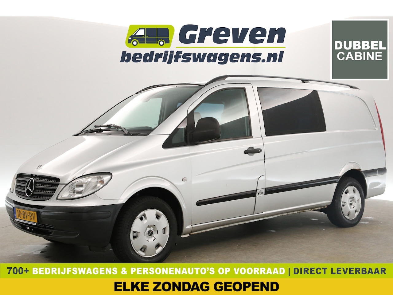 Mercedes-Benz Vito - 111 CDI 320 Lang | APK tot 23-02-2025 | Marge Dubbele Cabine 5 Persoons Airco Stoelverwarm - AutoWereld.nl