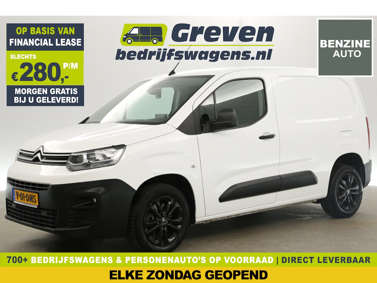 Citroën Berlingo - 1.2 PureTech L1H1 130PK | BENZINE  Automaat Airco Carplay Camera Cruise PDC 16''LMV Schuif - AutoWereld.nl