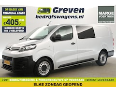 Citroën Jumpy - 2.0 BlueHDI L3H1 | Marge | Dubbele Cabine | Airco Cruise Carplay Navi 5 Persoons PDC Elekt