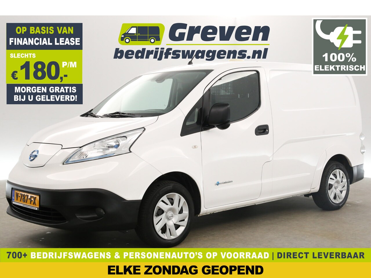 Nissan e-NV200 - Business L1H1 | Elektrisch | Automaat | Airco Cruise Camera Navi Elektrpakket Schuifdeur - AutoWereld.nl