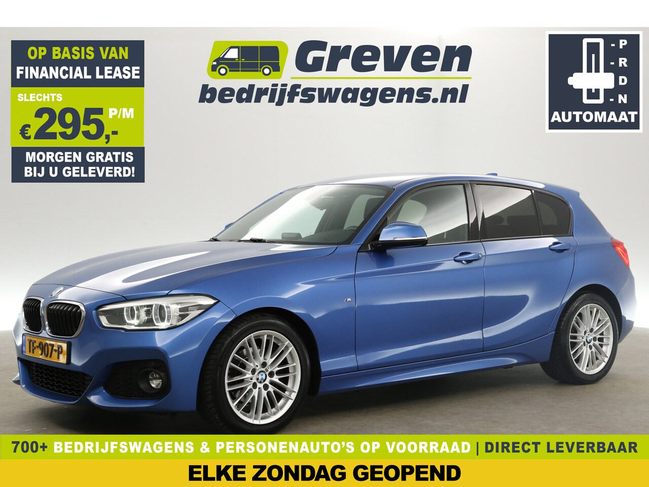 BMW 1-serie - 118i Edition M Sport 136PK Automaat Clima Cruise PDC LED Navi Leder 17"LMV - AutoWereld.nl